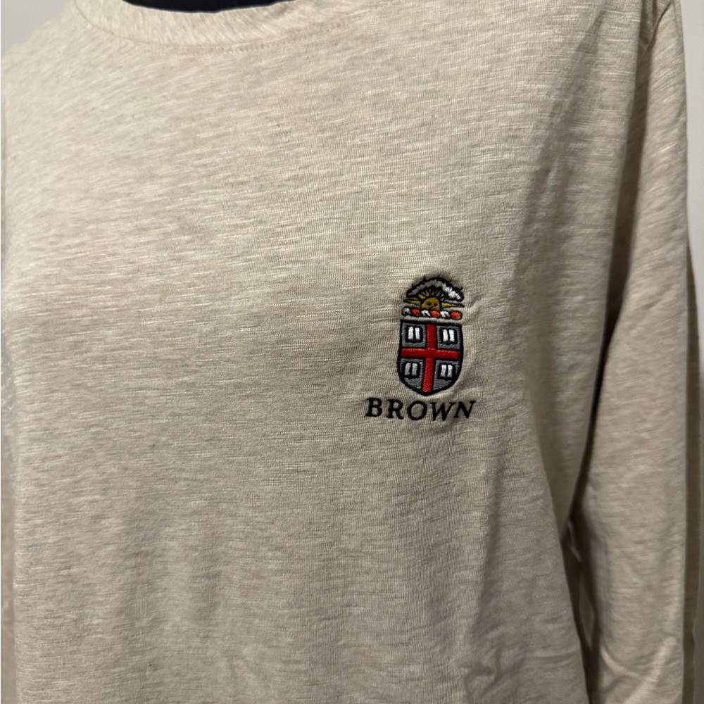 Brown University Beige Long Sleeve Shirt